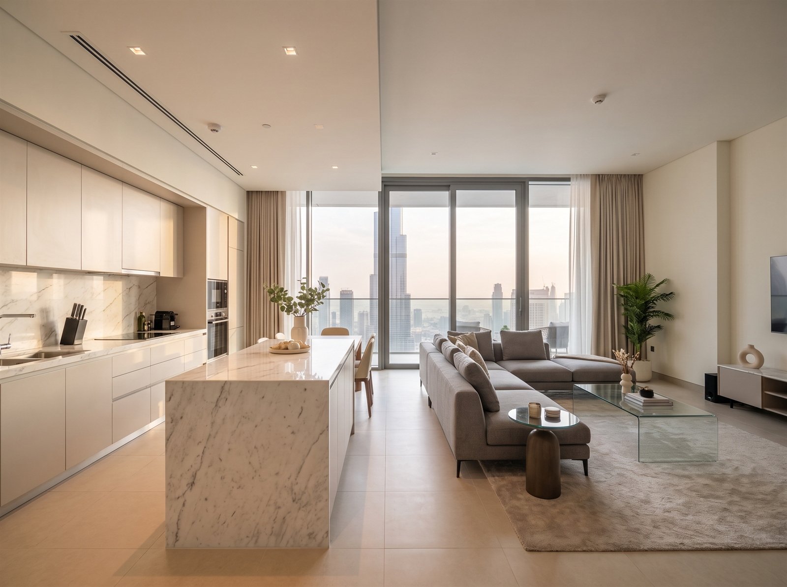Modern luxury kitchen and dining interior design photography by Limina